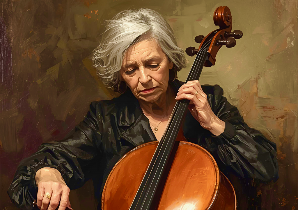 Musikerinnen – Kalender 2026 11 Musikerinnen - Cellospielerin
