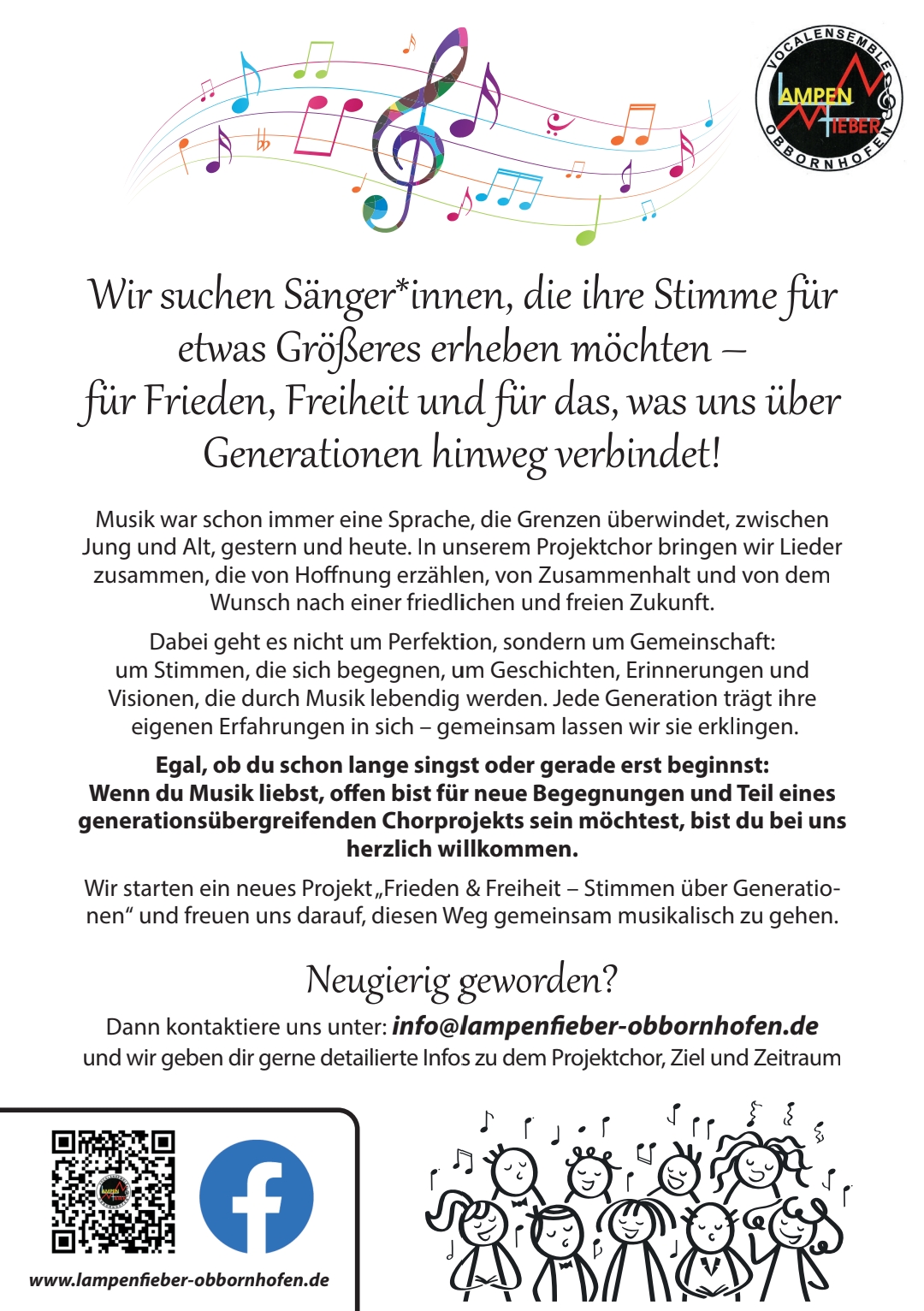 Chor Lampenfieber Obbornhofen